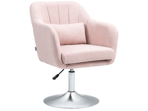 Fauteuil fixe pivotant <strong>PANGIVO</strong> <strong></strong> Polyester rose