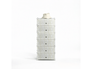 Chiffonnier <strong></strong> <strong></strong> coloris blanc