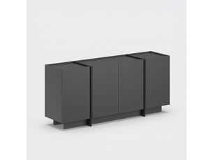 Buffet 4 porte(s) AHD AMAZING HOME DESIGN - 180 cm coloris noir