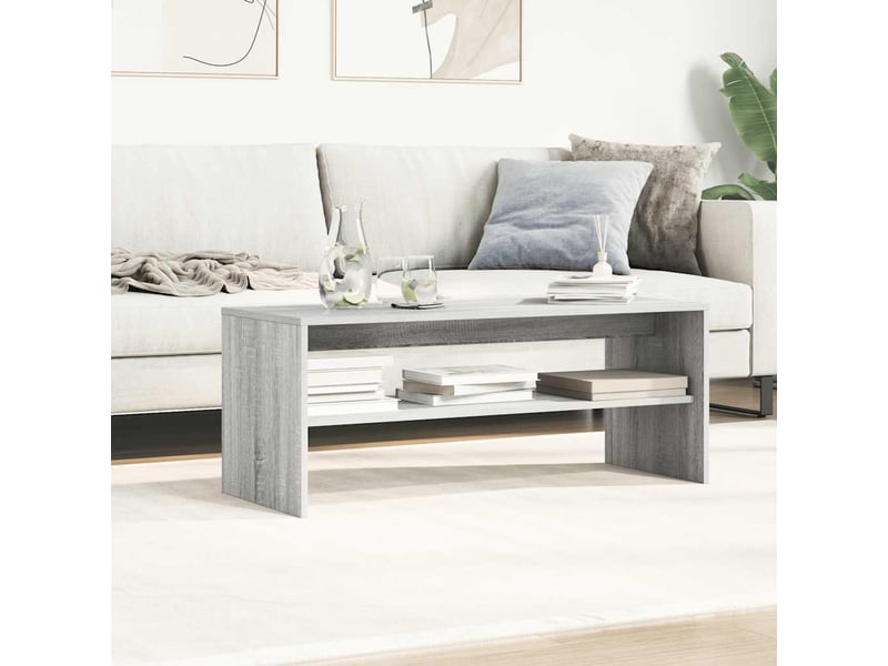  Meuble tv - banc tv - meuble de rangement sonoma gris 100x40x40 cm bois d'ingénierie  - Conforama D