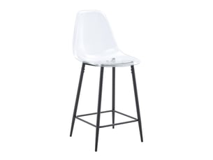tabouret de bar  <strong>HAUSS SPOLE</strong>  - noir hauteur d'assise 65 cm vendu Par 4