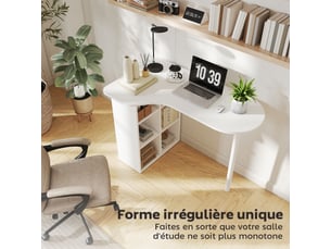 Meuble informatique    coloris blanc