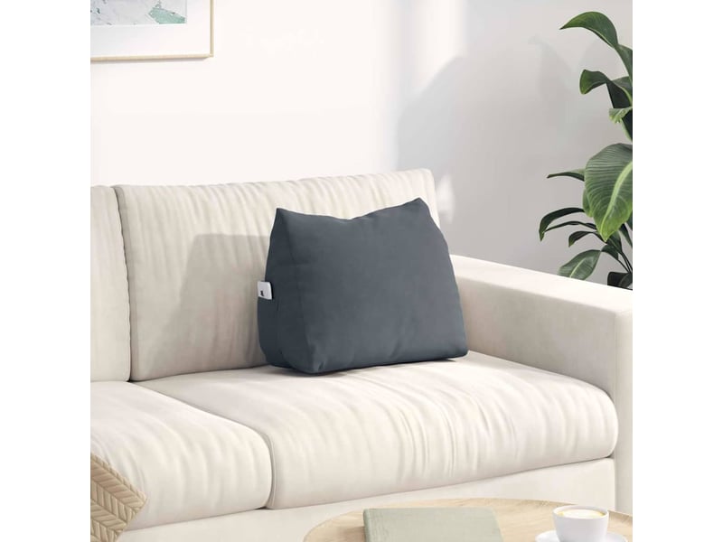  Coussin de dos, coussin de dossier gris foncé 45 x 20 x 35 cm cf54715  - Conforama B