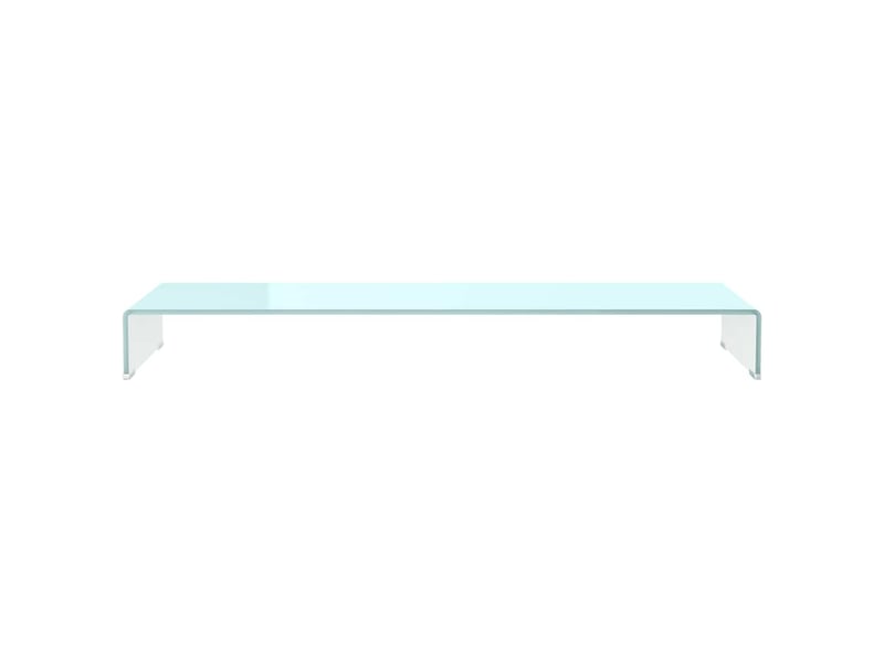  Meuble tv - banc tv - meuble de rangementsupport pour moniteur 120x30x13 cm verre vert  - Conforama C