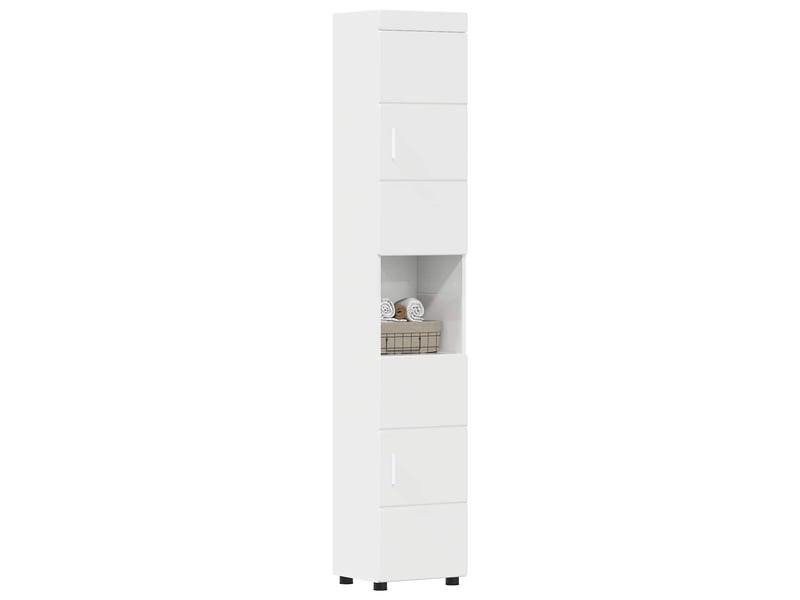 Ensemble d'armoire de salle de bain tulum blanc brillant cf62971 - Conforama C