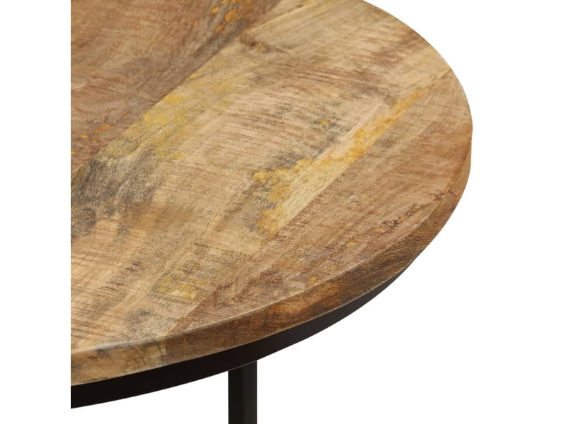  Tables gigognes 2 pcs | table de salon bois de manguier brut  - Conforama E