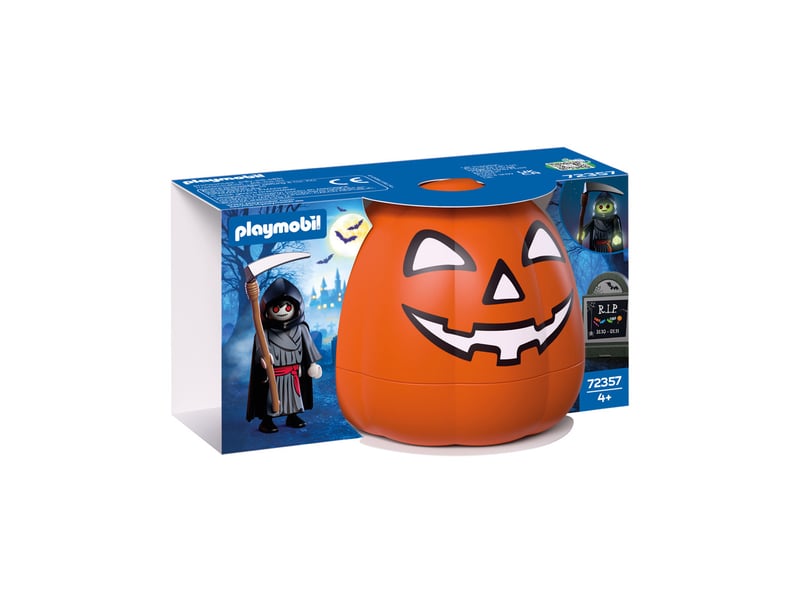  Figurine playset halloween la faucheuse avec faux et pierre tombale PLL72357 - Conforama B