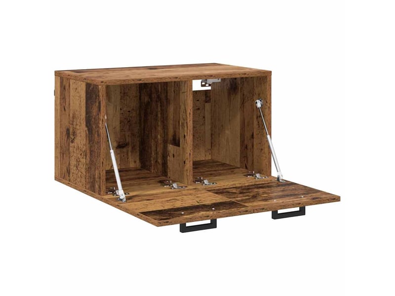 Armoire murale salon, meuble de rangement 60 x 36,5 x 35 cm bois d'ingénierie bois ancien  - Conforama E