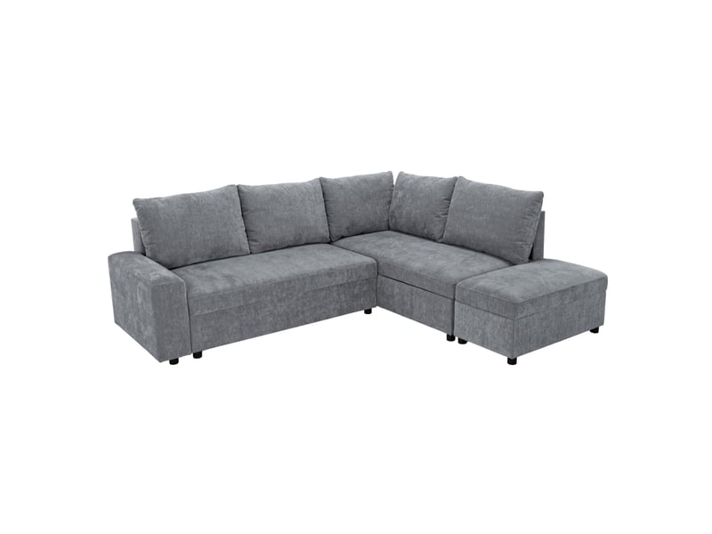  Canapé d'angle gris convertible 3 places  - Conforama B