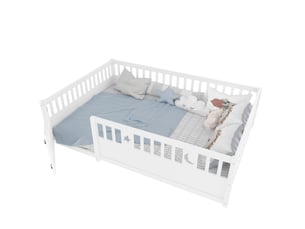 Lit simple 140x190 cm OKWISH   coloris blanc