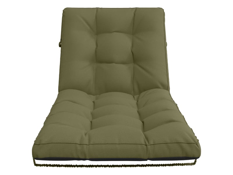  Coussin de transat, coussin pour bain de soleil vianen 100 % polyester vert olive cf56378  - Conforama D