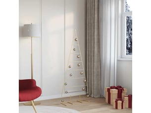 Sapin de noël - arbre de noël en métal doré 150 cm acier peint par poudre