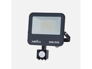 Projecteur led avec détecteur fabrilamp boiro 50 w 5000 lm 6500 k noir ip65 22 x 19 x 6 cm