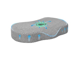 Oreiller, coussin cervical gris mousse à mémoire de forme cf51353