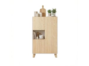 Buffet 2 porte(s)  0 tiroir(s)   - 80 cm coloris bicolore 