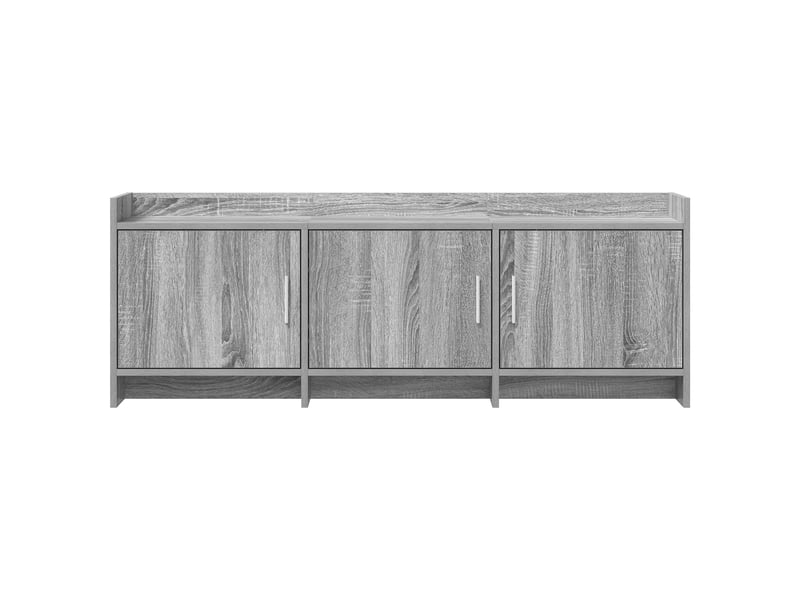  Meuble tv - banc tv - meuble de rangement 130 x 33 x 47 cm sonoma gris bois d'ingénierie  - Conforama E