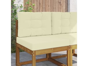 Coussin de canapé d'extérieur, coussin de chaise polyester crème 60 x 60 cm cf54075