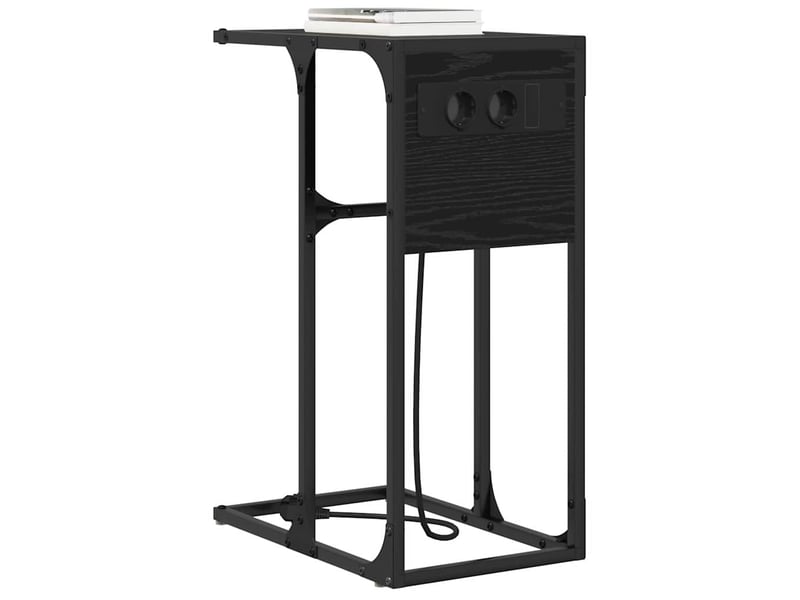 Table de chevet - cabinet de chevet - table de nuit chêne noir 41,5 x 26 x 60,5 cm - Conforama B