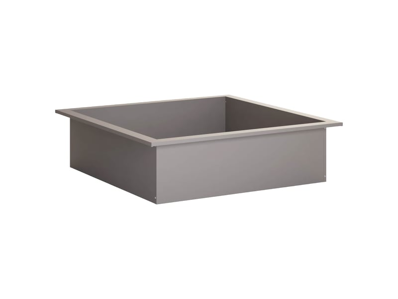  Anneau de foyer extérieur, anneau de braséro rouillé 90x90x25 cm acier patiné shl39901  - Conforama D