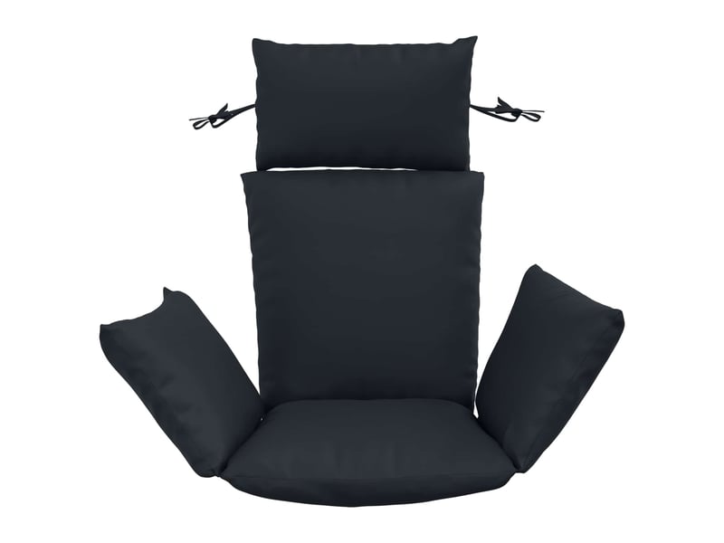 Coussin pour balançoire de chaise d'œuf, coussin d'intérieur et d'extérieur adirondack putten 100 % polyester bleu foncé cf50064 - Conforama C