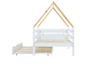 Lit simple 90x200 cm PHOEBE CAT coloris blanc
