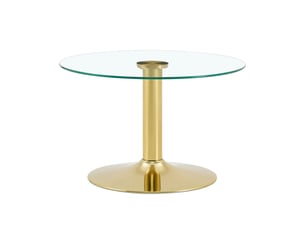Table basse rond(e) coloris doré <strong>HAUSS SPOLE</strong> <strong></strong> - 70 cmx70 cm