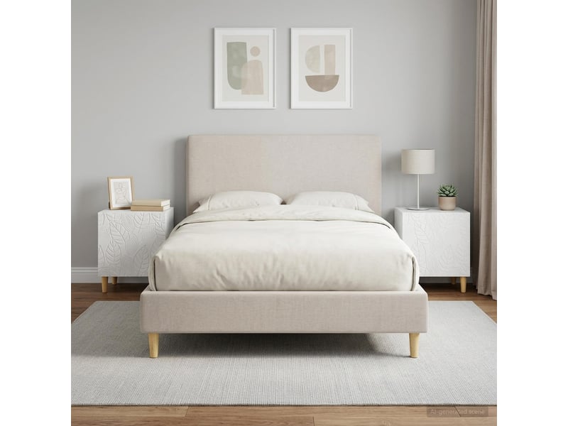  Table de chevet - cabinet de chevet - table de nuit 2 pièces blanc 43 x 34,5 x 50 cm  - Conforama B