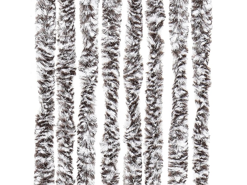  Rideau anti-mouches, moustiquaire marron et beige 100x230 cm chenille cf43560  - Conforama E