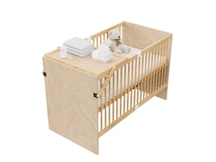 Lit bébé 70x140 cm MIVRAY coloris naturel