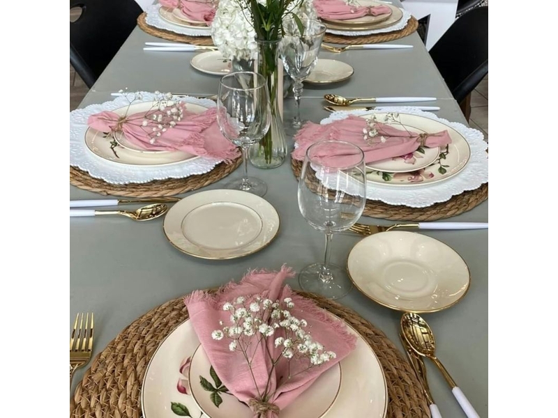 Sets de table ronds tissés - 30 cm - sets de table en rotin - dessous de verre - résistants à la chaleur - sets de table tissés style champêtre - sets de table naturels tissés à la main - couleur bois - Conforama B