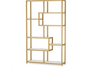 Bibliotheque coloris bicolore 8 étagère(s) DESMIU - 30 cm x 180 cm
