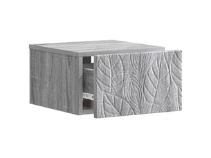 Table de chevet - cabinet de chevet - table de nuit mural sonoma gris 49 x 34,5 x 20 cm