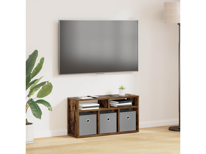 Armoire de rangement bureau avec tiroir chêne fumé 72x22,5x38 cm - Conforama B
