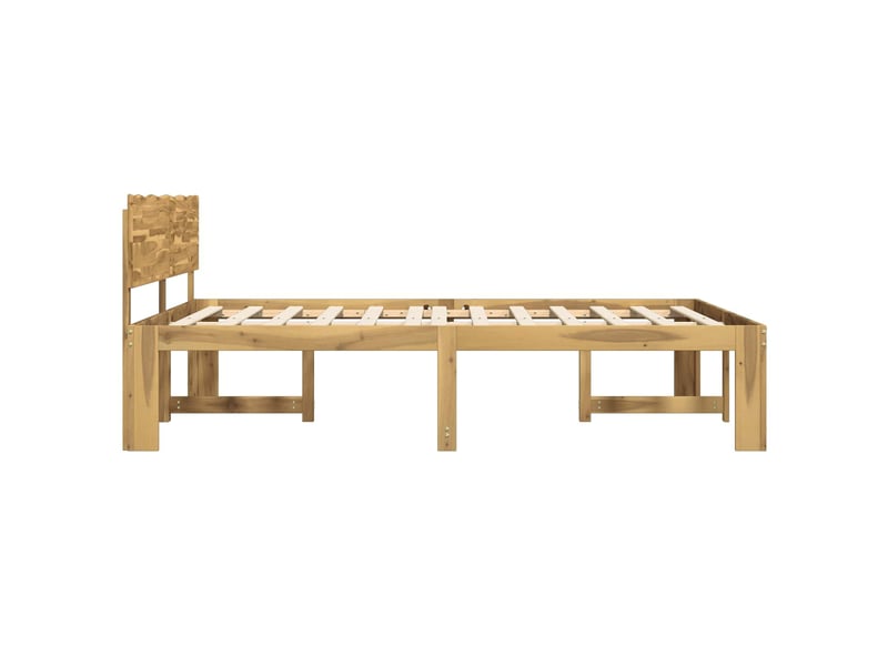  Lit double- lit adulte -  cadre de lit double avec tête de lit rostock blanc 200 x 200 cm  - Conforama D