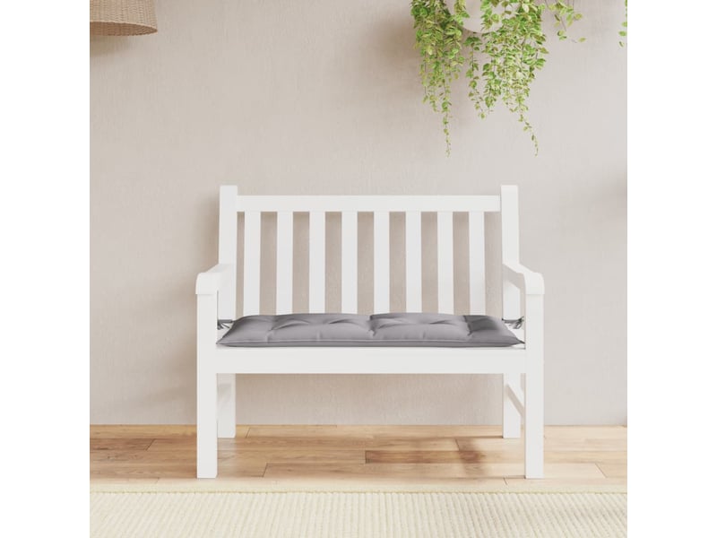  Coussin de banc de jardin, coussin d'assise gris 100x50x7 cm tissu oxford cf52722  - Conforama C