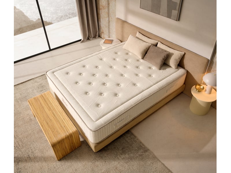  Matelas hybride à ressorts ensachés dubai 7 étoiles - face hiver et face été, ressorts ensachés, mémoire de forme 8435720064759 - Conforama D