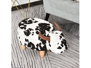 Pouf / repose pied VIVRYN  bicolore