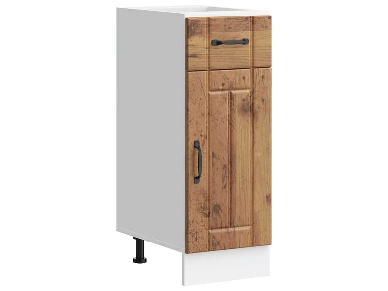 Meuble de rangement, armoire de cuisine lucca vieux bois bois ingénierie shl8071 - Conforama B