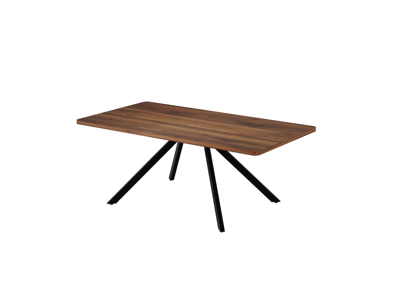 Table à manger extensible 160200 ou 240 × 90 cm, aspect noyer IKSETERA TRADING LTD - Conforama W
