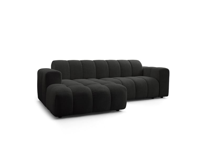 Canapé d'angle tisi, tkanina strukturalna noir - Conforama A