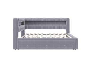 Lit banquette 90x190 cm MAISONORA   coloris gris