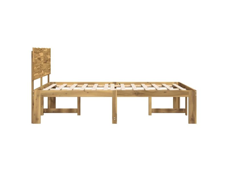 Lit double- lit adulte - cadre de lit double avec tête de lit rostock blanc 200 x 200 cm - Conforama D