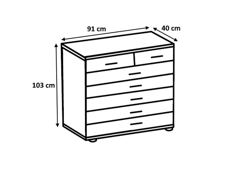  Commode industrielle chêneanthracite katarina  - Conforama D
