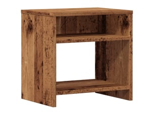Table de chevet, table d'appoint vieux bois 40x30x40 cm bois d'ingénierie shl78137