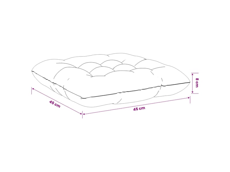  Lot de 4 coussins de siège, coussins d'assise vianen 100 % polyester gris cf60832  - Conforama E