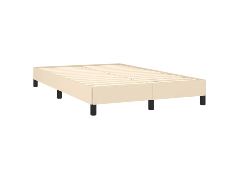  Lit double- lit adulte -  cadre de lit sans matelas crème 120x190 cm tissu  - Conforama B