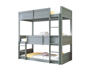 Lit superposé 90x200 cm <strong>STILVORA</strong> <strong></strong> coloris gris