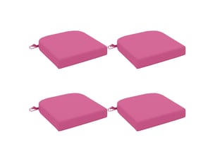Lot de 4 coussins de siège, coussins d'assise soest 100 % polyester rose cf60795