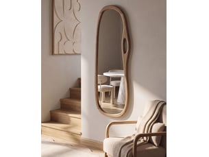 Miroir  à fixer coloris marron <strong></strong>  <strong></strong> - 0 cm x 45 cm