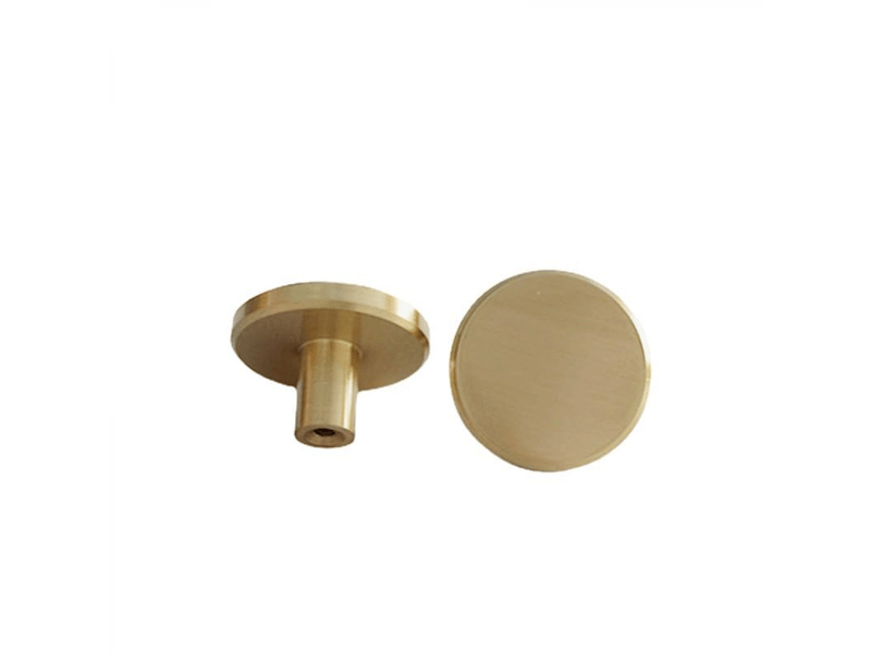  Lot de 10 boutons de meuble en laiton brossé, boutons de tiroir de commode en or, pour armoires, placards, salle, bain et cuisine, 28 x 20mm  - Conforama B